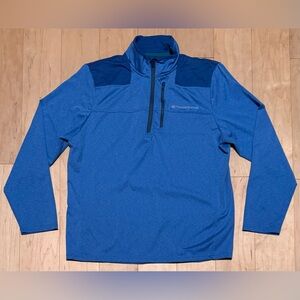 Vineyard Vines On-The-Go OTG Shep Shirt Performance 1/4 Zip Pullover Blue Large